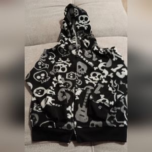 4 For $15💛Black and Gray Skull Hoodie